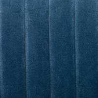 Sedia da ufficio girevole in velluto di colore blu regolabile in altezza