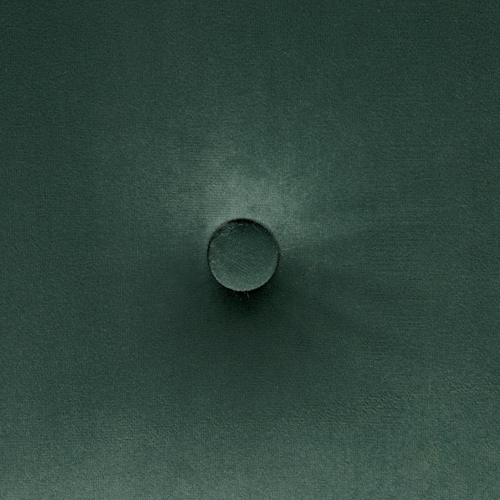 Panca rivestimento in velluto verde gambe nere 51 x 102 x 43 cm Glam