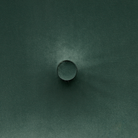 Panca rivestimento in velluto verde gambe nere 51 x 102 x 43 cm Glam