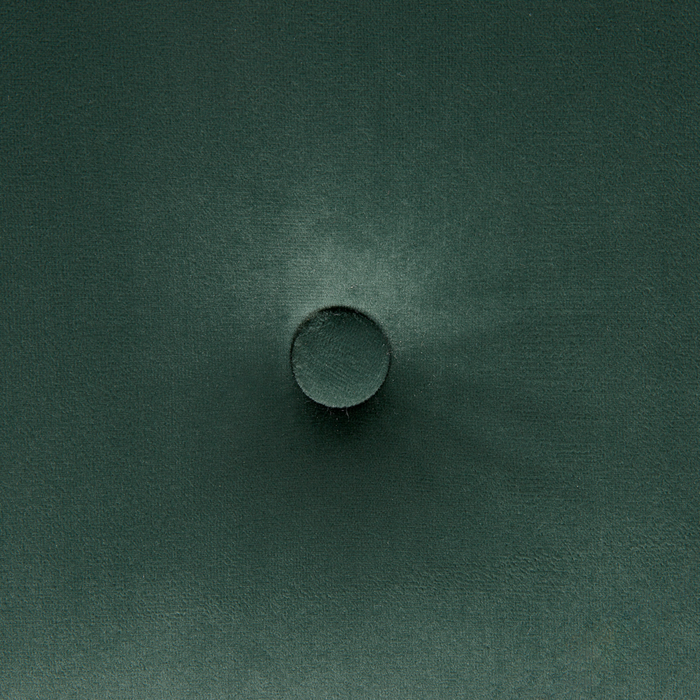 Panca rivestimento in velluto verde gambe nere 51 x 102 x 43 cm Glam