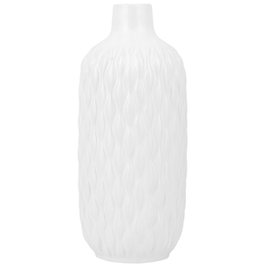 Vaso da Tavolo Decorativo gres porcellanato Bianca 31 cm Glamour in stile moderno