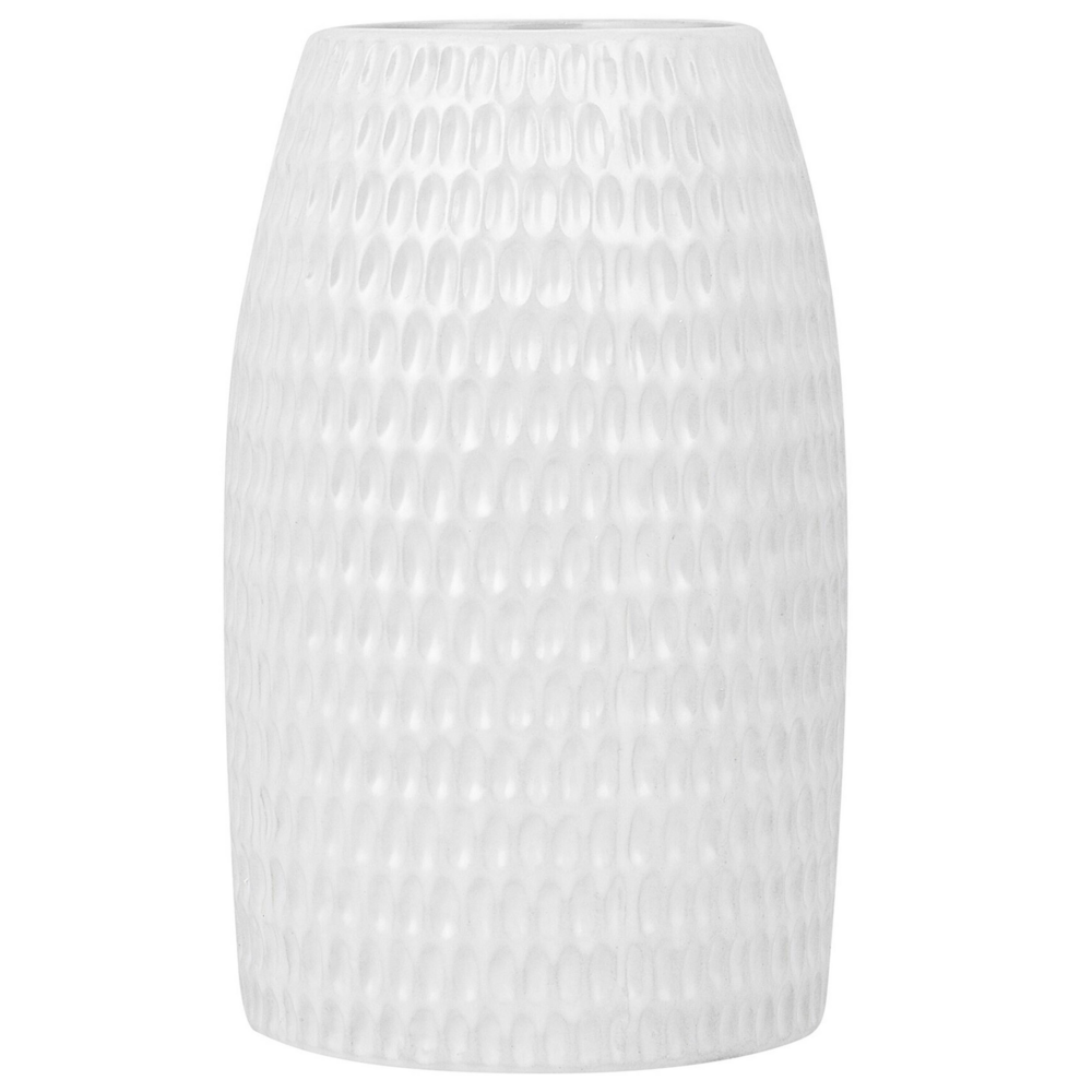 Vaso da Tavolo Decorativo gres porcellanato Bianca 25 cm stile moderno boho esterno interno