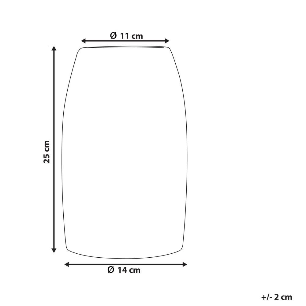 Vaso da Tavolo Decorativo gres porcellanato Bianca 25 cm stile moderno boho esterno interno
