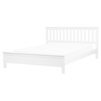 Letto in legno di pino bianco 160 x 200 cm in stile scandinavo