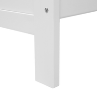 Letto in legno di pino bianco 160 x 200 cm in stile scandinavo