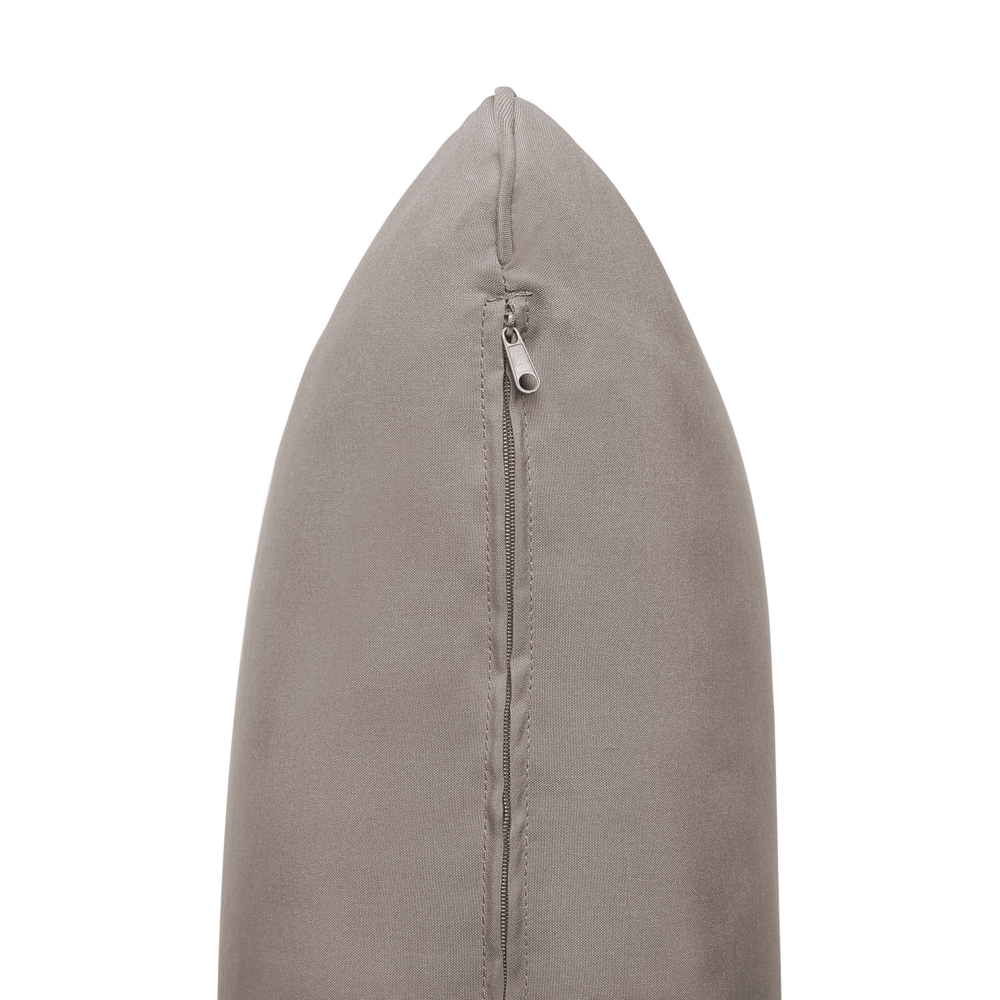 Panca da giardino leggera in legno di eucalipto tortora cuscini da esterno 2 posti con braccioli reclinabili