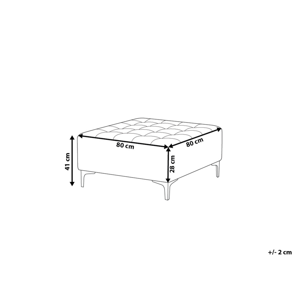 Poggiapiedi quadrato in tessuto trapuntato in velluto rosa ottomana moderno con gambe dorate