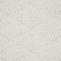 Tappeto in lana bianco sporco con viscosa 80 x 150 cm rettangolare intrecciato a mano Boho