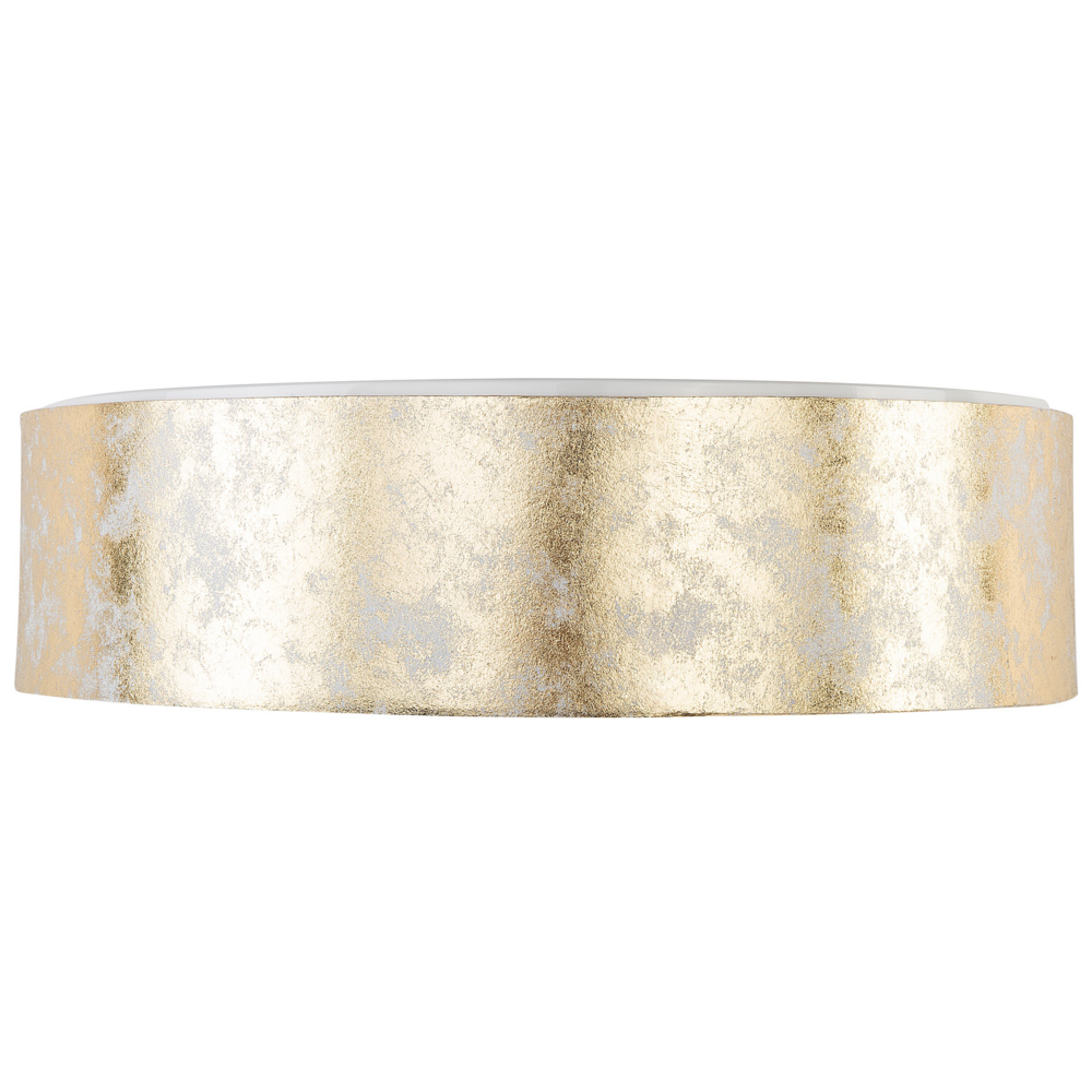 Lampada paralume in policotone dorato ø 45 cm Boho con stile moderno