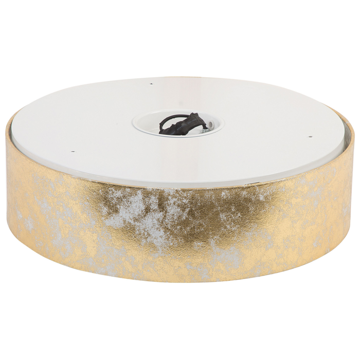 Lampada paralume in policotone dorato ø 45 cm Boho con stile moderno