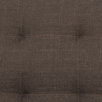 Divano componibile a forma di U in tessuto marrone con funzione letto con ottomana capitonnè