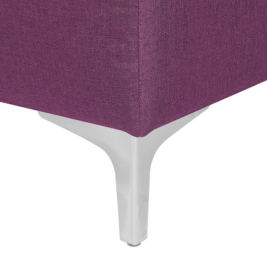 Ottomano in tessuto viola ABERDEEN