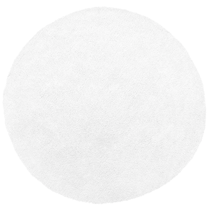 Tappeto Shaggy tappetino Bianco ø 140 cm Moderno Tappeto Rotondo a Pelo Lungo