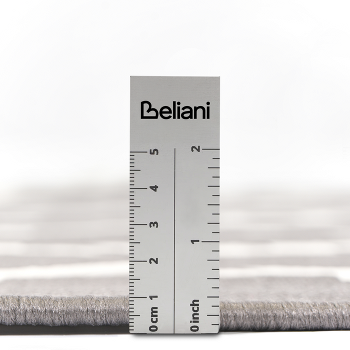 Tappeto tappetino Tessuto Grigio 140 x 200 cm Reversibile Esterno Interno Marocchino