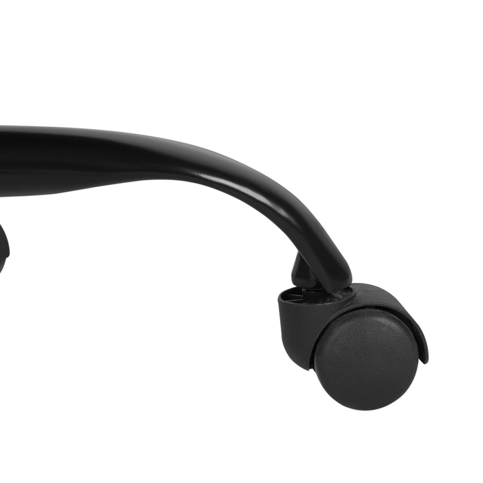 Sedia da ufficio in ecopelle nera e verde con funzione di inclinazione regolabile in altezza