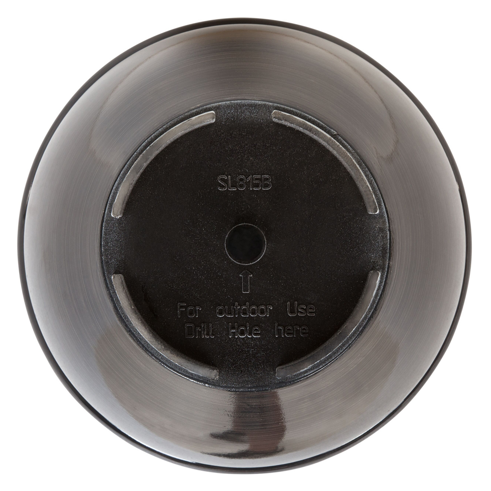 Vaso per piante fioriera in massello di pietra marrone misto poliresina lucida per esterni tonda ⌀ 44 cm per tutte le stagioni