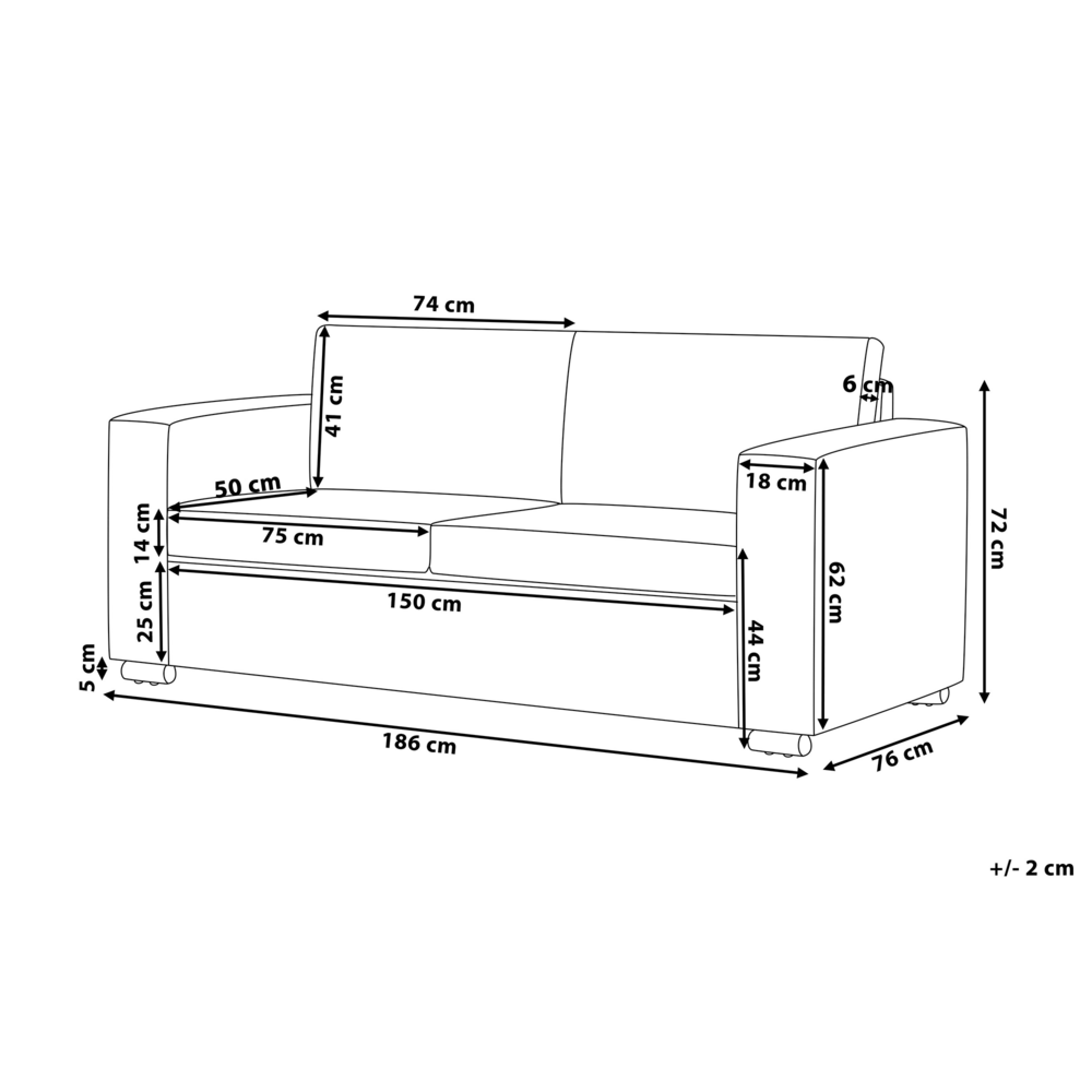 Divano a 3 posti rivestimento in pelle crosta marrone gambe cromate design retrò