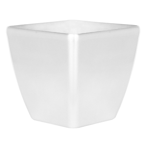 Vaso per piante in fibra d'argento argilla 34 x 35 x 35 cm per esterni interni per tutte le stagioni