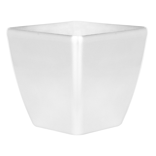 Vaso per piante in fibra d'argento argilla 34 x 35 x 35 cm per esterni interni per tutte le stagioni