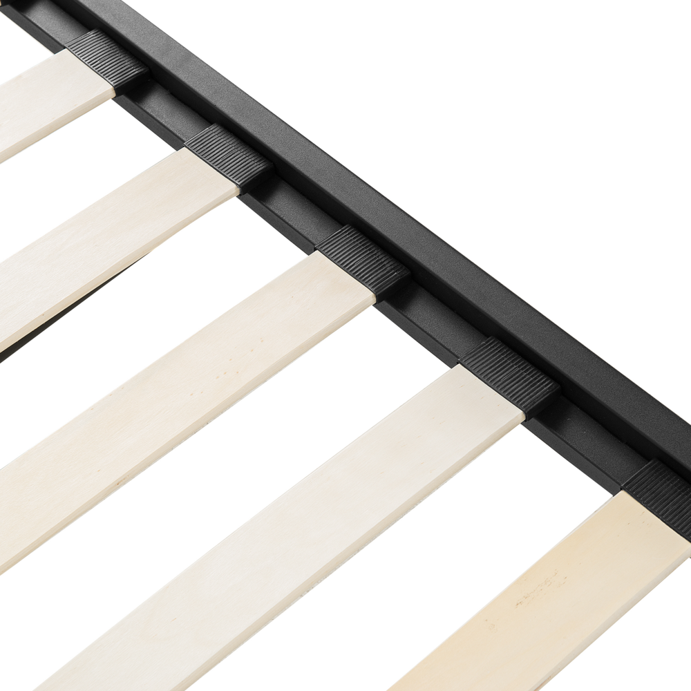 Dormeuse Letto estraibile Nero Singolo da 90 x 200 a 180 x 200 cm Base a doghe estraibile Convertibile