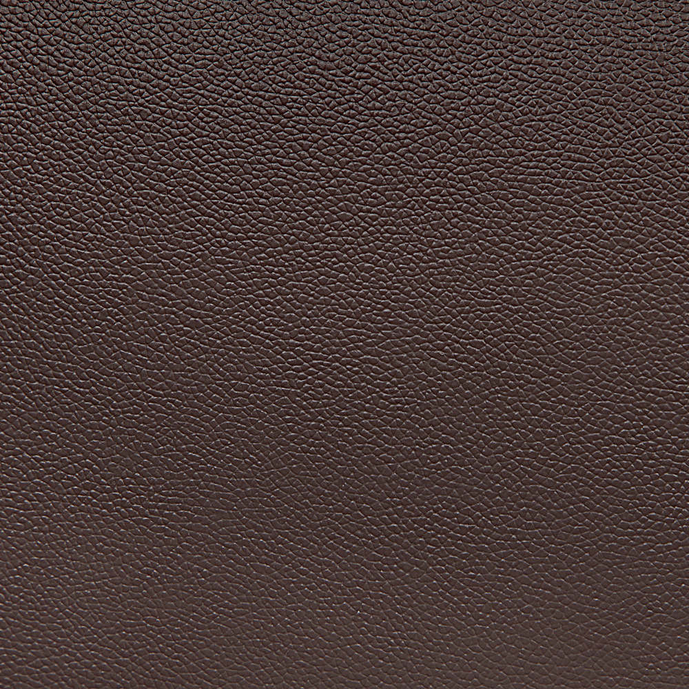 Divano a 3 posti rivestimento in pelle crosta marrone gambe cromate design retrò