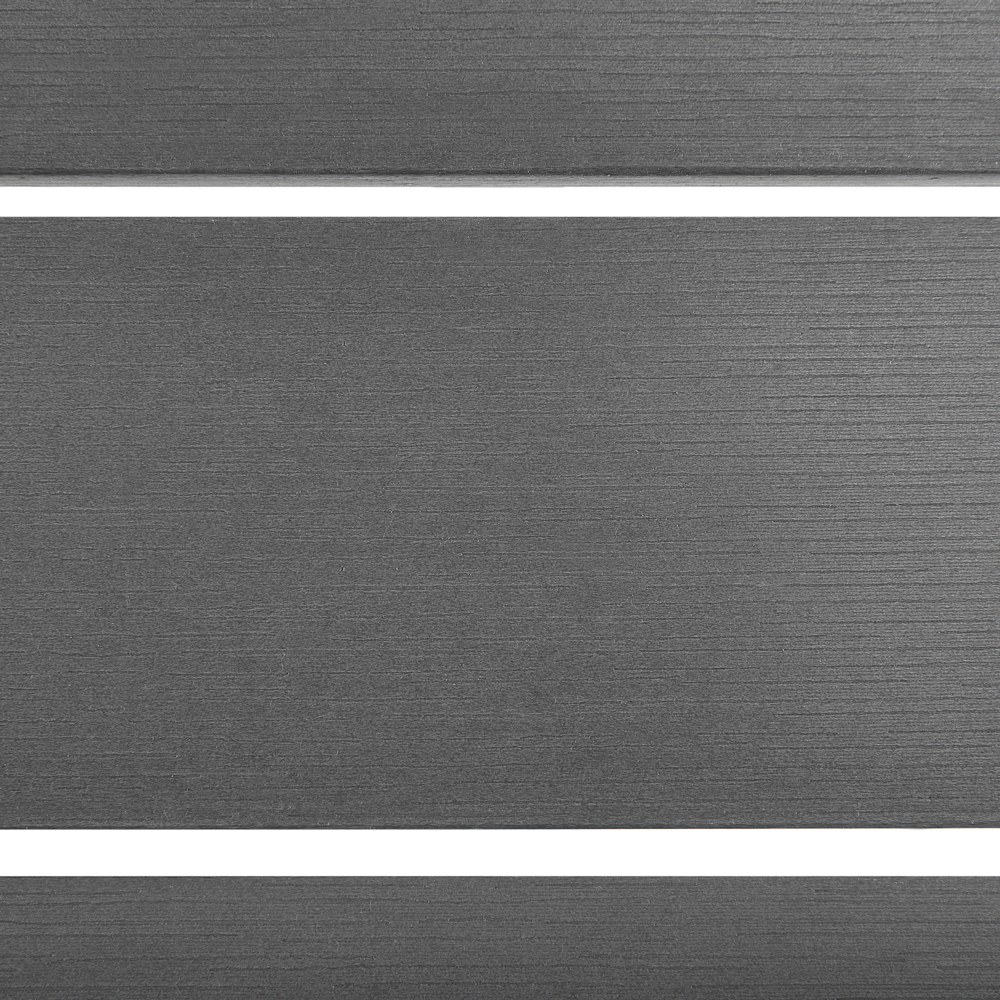 Tavolo da giardino in alluminio grigio e Nero resistente agli agenti atmosferici moderno