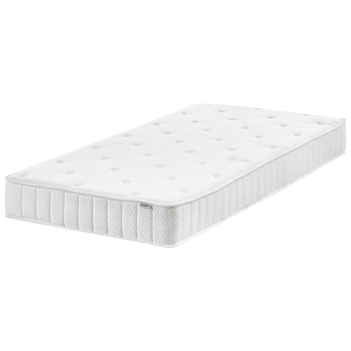 Materasso singolo double face medio duro tessuto bianco per letto 90 x 200 cm