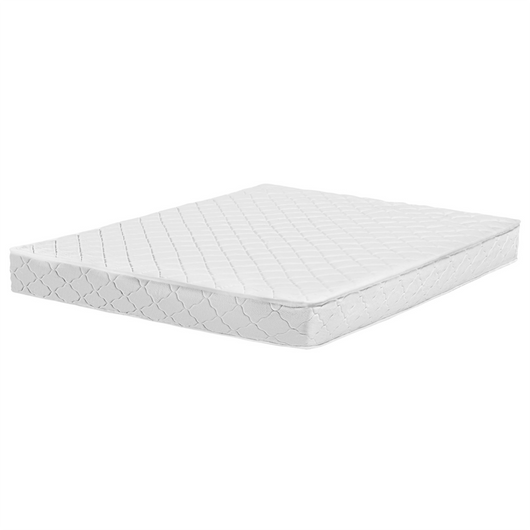 Materasso a 2 Lati Bilanciati double face Medio/Rigido in Tessuto Bianco 180 x 200 cm matrimoniale confortevole