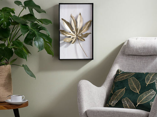 Decorazione da parete Foglia Multicolore in metallo arte da parete in stile moderno