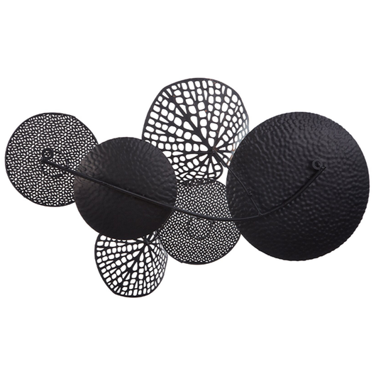 Decorazione da parete rotonda in metallo Multicolore in stile moderno