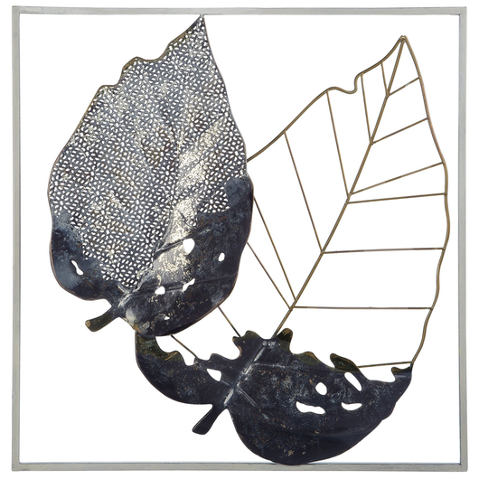 Decorazione da parete Foglia Multicolore in metallo arte da parete in stile moderno