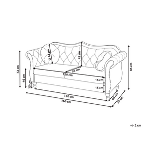 Divano in velluto rosso a 2 posti con bottoncino per finiture con bottoni Cuscini trapuntati Braccia arrotolate Glam