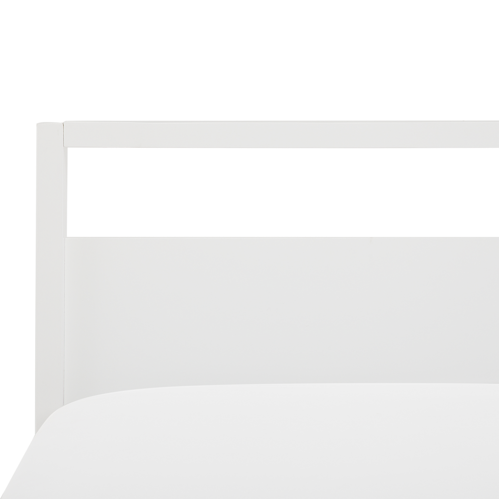 Letto in legno di pino bianco 160 x 200 cm a doghe scandinave stile moderno