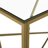 Consolle Metallo dorato 85 x 100 x 40 cm Glam in stile moderno