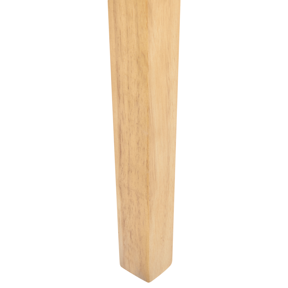 Set di 2 sedie da pranzo bianche con gambe in legno ecopelle moderne