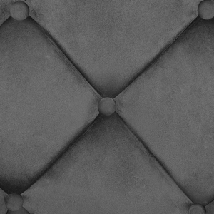 Poltrona velluto grigio 73L x 61W x 95H con schienale capitonnè a gamba singola in metallo Glam