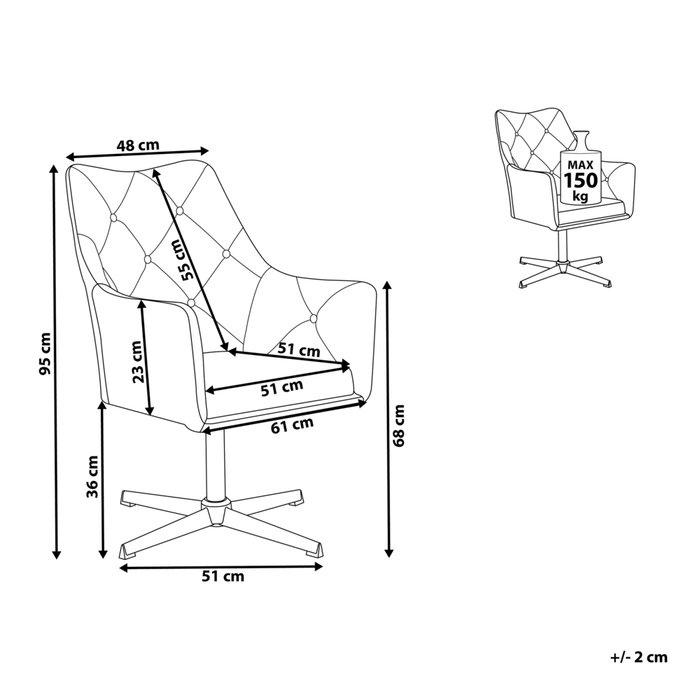 Poltrona velluto grigio 73L x 61W x 95H con schienale capitonnè a gamba singola in metallo Glam
