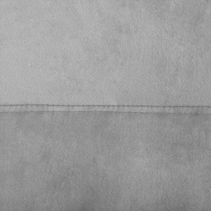 Sedia A Dondolo Velluto Grigio Chiaro Gambe In Metallo Pattini In Legno Moderna