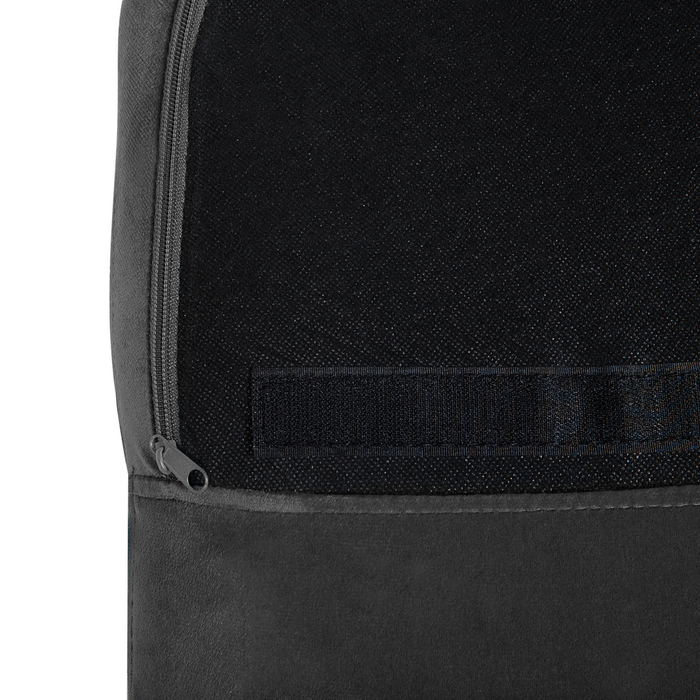 Sedia A Dondolo Velluto Grigio Scuro Gambe In Metallo Pattini In Legno Moderna