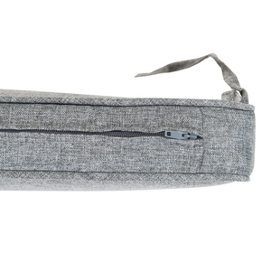 Set di 8 cuscini di seduta per sedia da giardino in tessuto resistente all'acqua grigio chiaro