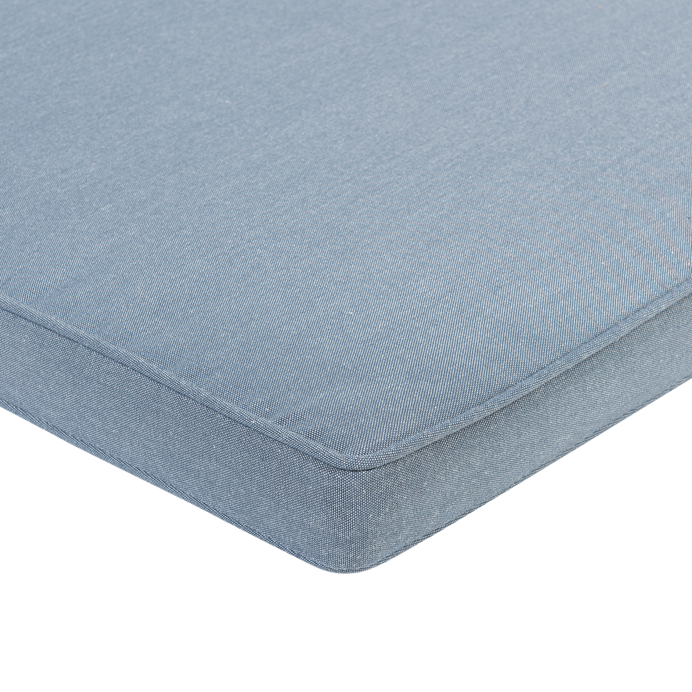 Set di 8 cuscini di seduta per sedia da giardino in tessuto resistente all'acqua blu