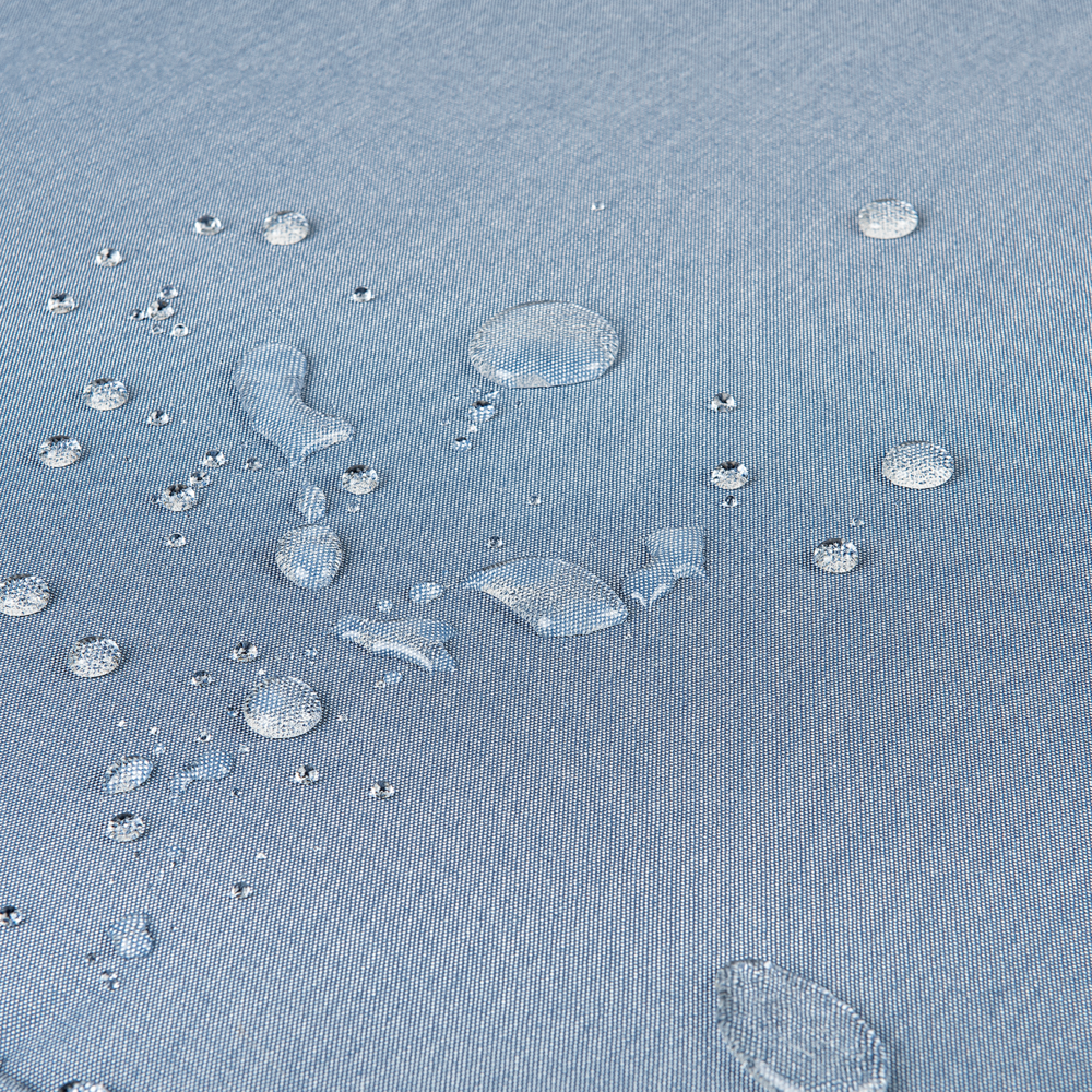 Set di 8 cuscini di seduta per sedia da giardino in tessuto resistente all'acqua blu