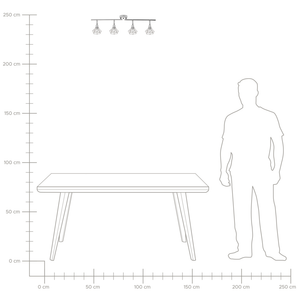 Lampada da Soffitto in Metallo Argento 4 Luce Paralumi a Gabbia Bracci Orientabili Moderna