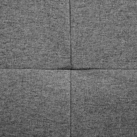 Divano letto a 2 posti grigio funzione letto braccioli profilati