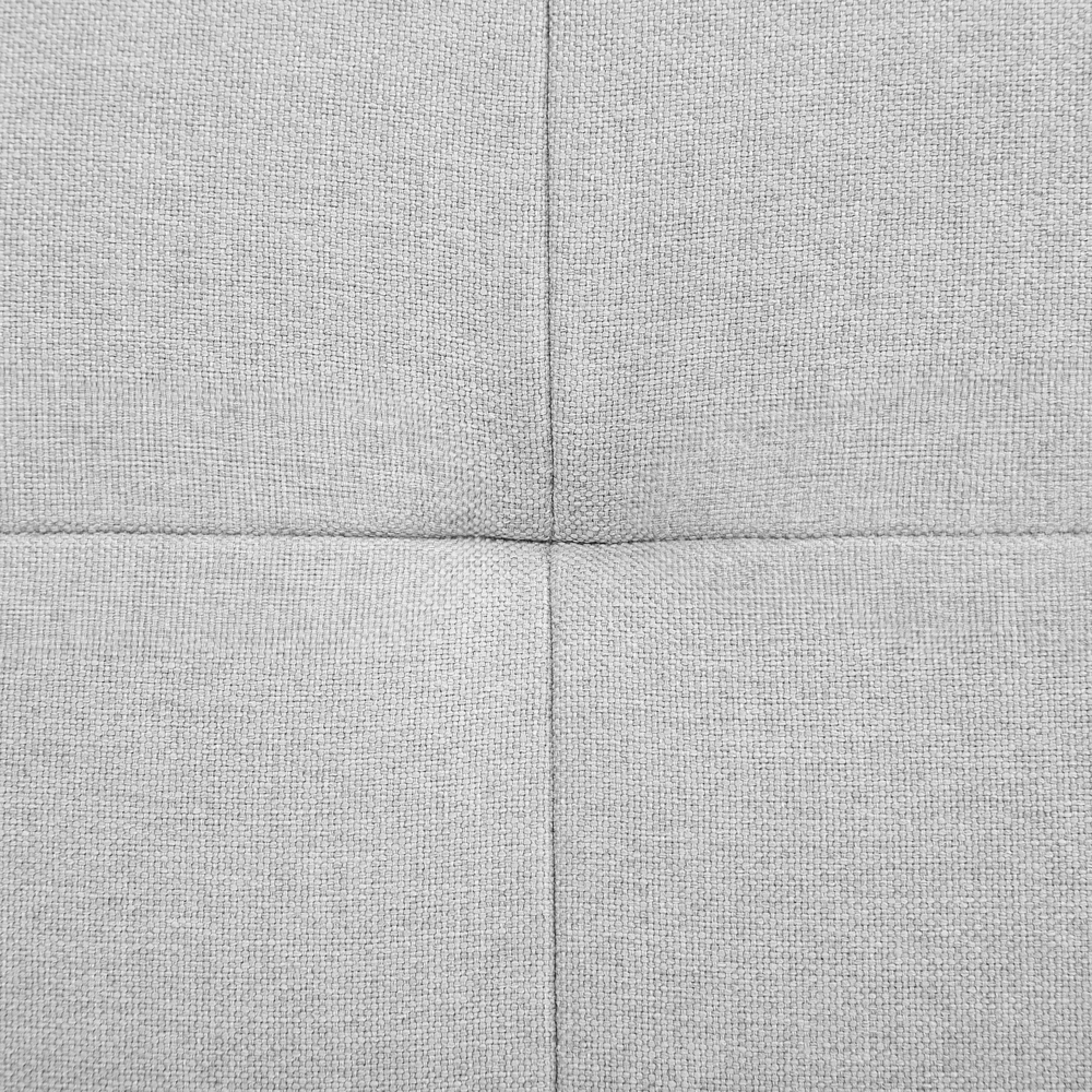 Divano letto a 2 posti grigio chiaro Funzione letto Braccioli profilati