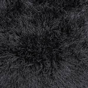 Tappeto Shaggy Tappeto a pelo lungo Solido Poliestere Nero Rettangolare 200 x 300 cm