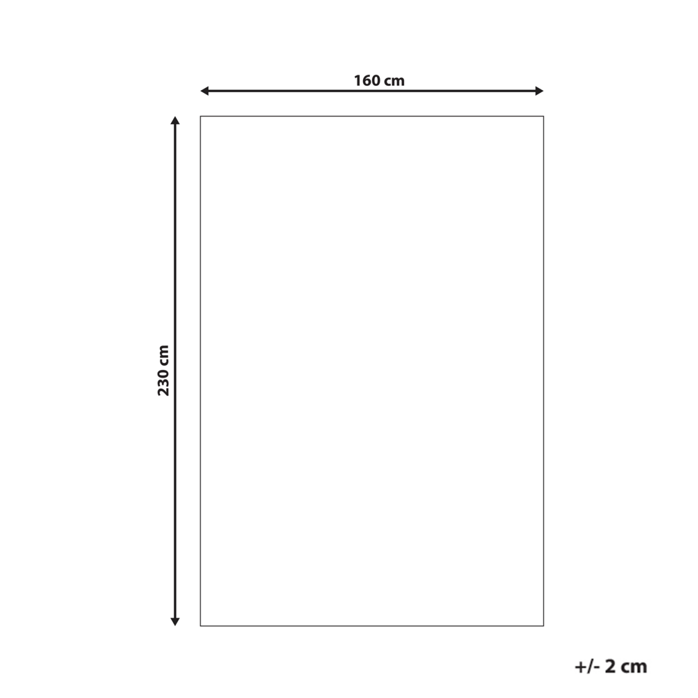 Tappeto Shaggy Tappeto a pelo lungo Solido Poliestere Rosso Rettangolare 160 x 230 cm
