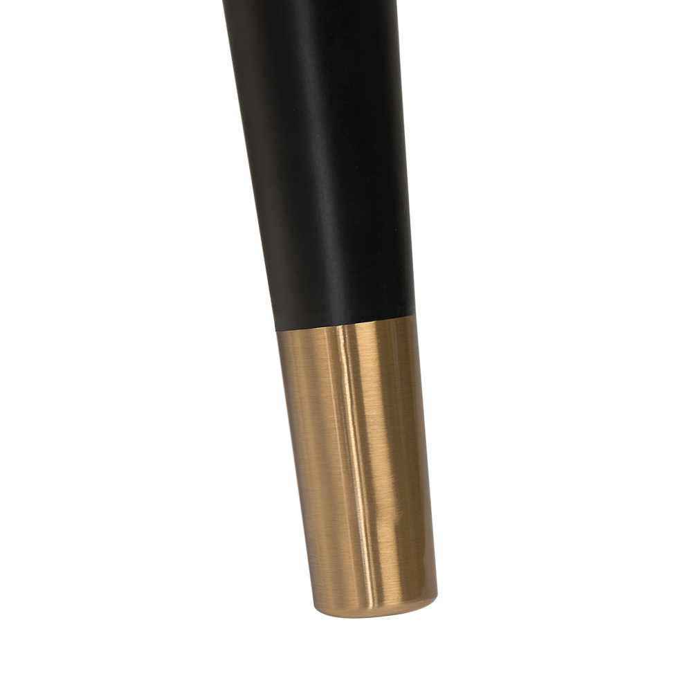 Sedia Wingback Velluto Verde Smeraldo Gambe Nere Rivestite Con Schienale A Canale Design