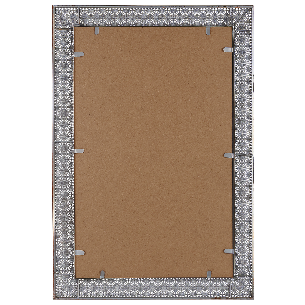 Specchio da muro rettangolare cornice rame 60 x 95 cm decorazione orientale