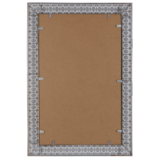 Specchio da muro rettangolare cornice rame 60 x 95 cm decorazione orientale